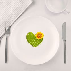 Набор: тарелка + кружка Колючее сердце расцвело - фото 2
