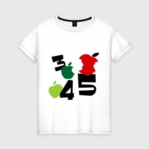 Женская футболка хлопок 3 4 5 iphone