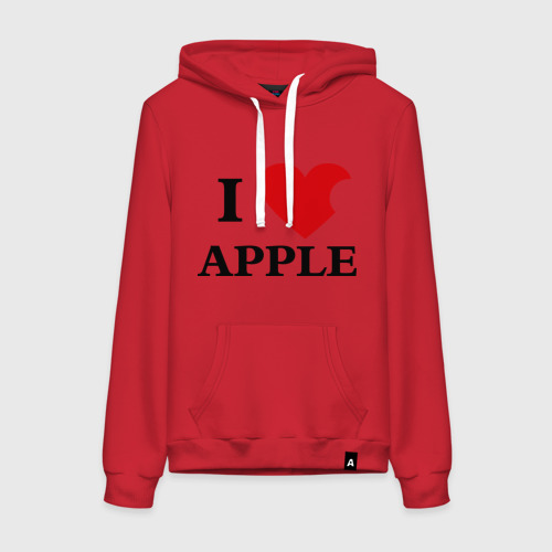 Женская толстовка хлопок love apple, цвет красный