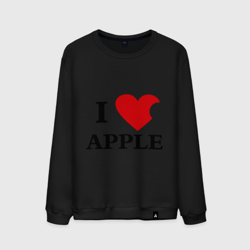 Мужской свитшот хлопок love apple, цвет черный