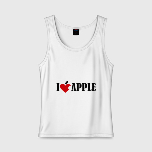 Женская майка хлопок love apple с листиком