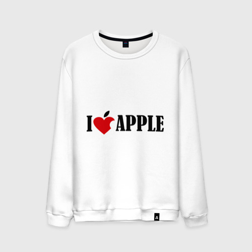 Мужской свитшот хлопок love apple с листиком