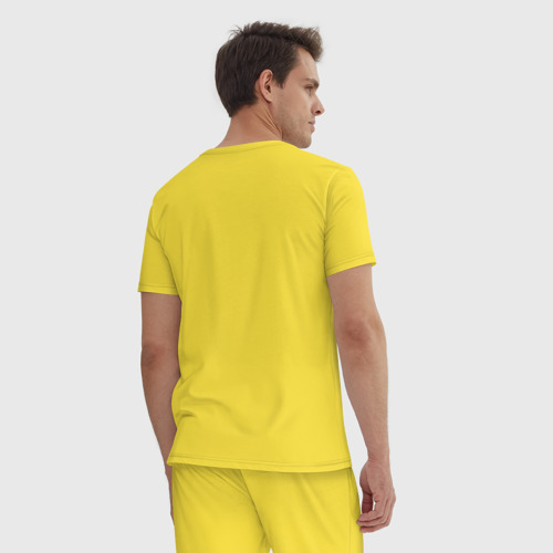 Мужская пижама хлопок Пикачу, уже не тот, цвет желтый - фото 4