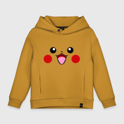 Детское худи Oversize хлопок Серый Pikachu