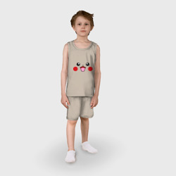 Детская пижама с шортами хлопок Серый Pikachu - фото 2