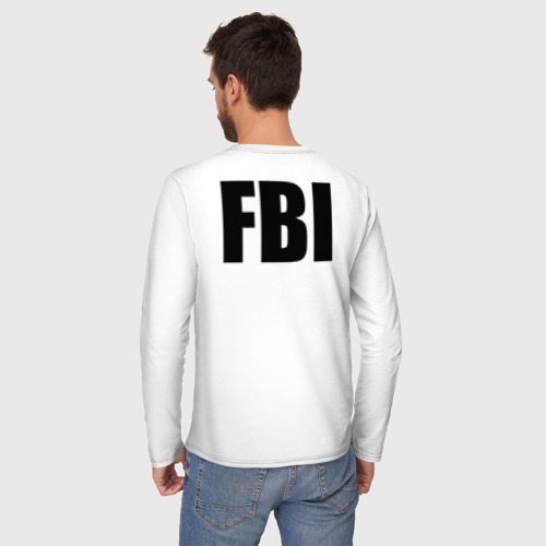 Мужской лонгслив хлопок FBI - пара - фото 4