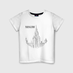 Детская футболка хлопок Moscow эскиз