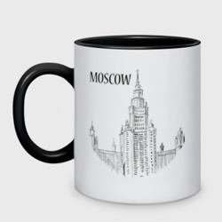 Кружка двухцветная Moscow эскиз