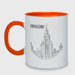 Кружка двухцветная Moscow эскиз