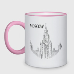Кружка двухцветная Moscow эскиз