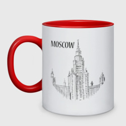 Кружка двухцветная Moscow эскиз