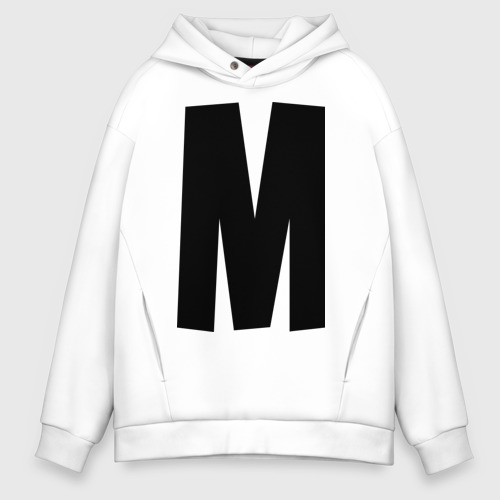 Мужское худи Oversize хлопок МыМ, цвет белый