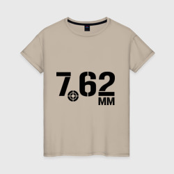 Женская футболка хлопок 7.62 мм