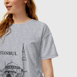 Женская футболка хлопок Oversize Istambul эскиз - фото 2