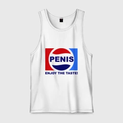 Мужская майка хлопок Penis - enjoy the taste