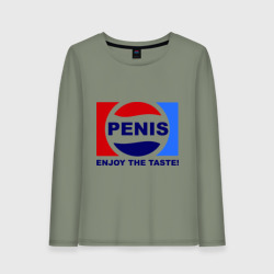 Женский лонгслив хлопок Penis - enjoy the taste