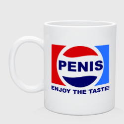 Кружка керамическая Penis - enjoy the taste