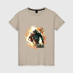 Женская футболка хлопок Герой Fallout