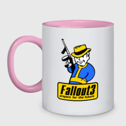 Кружка двухцветная Fallout Man