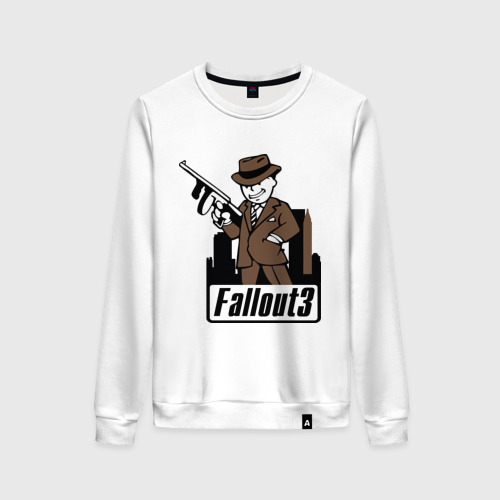 Женский свитшот хлопок Fallout Man with gun Фото 01 Женский свитшот хлопок Fallout Man with gun Фото 01