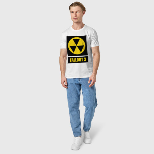 Мужская футболка хлопок Fallout Yellow logo - фото 5