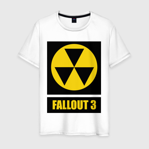 Мужская футболка хлопок Fallout Yellow logo