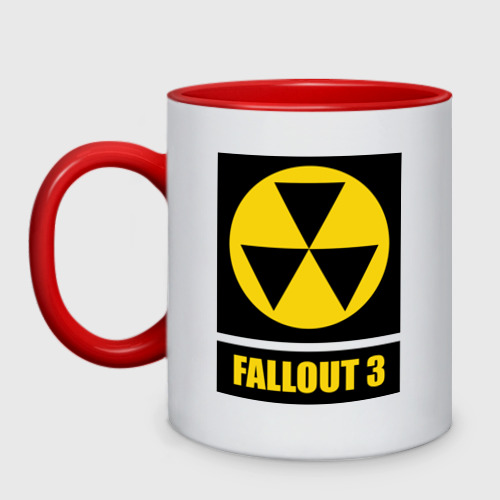 Кружка двухцветная Fallout Yellow logo