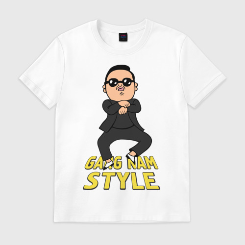 Мужская футболка хлопок Gangnam style real Фото 01 Мужская футболка хлопок Gangnam style real Фото 01