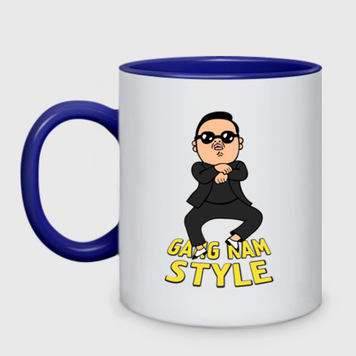 Кружка двухцветная Gangnam style real Фото 01 Кружка двухцветная Gangnam style real Фото 01