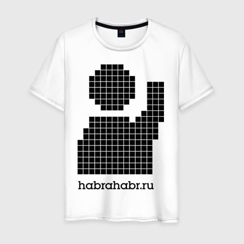 Мужская футболка хлопок Habr pixel