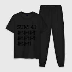 Мужская пижама хлопок Sum 41 black