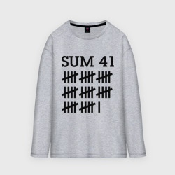 Мужской лонгслив oversize хлопок Sum 41 black