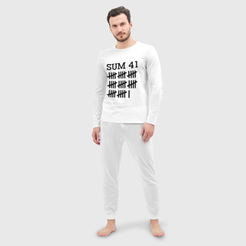 Мужская пижама с лонгсливом хлопок Sum 41 black - фото 3