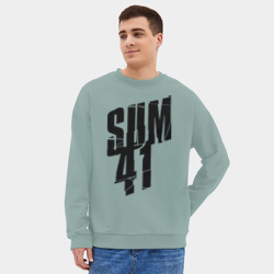 Мужской свитшот oversize без начеса хлопок Sum forty one - фото 2