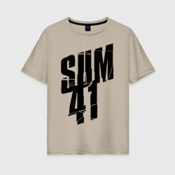 Женская футболка хлопок Oversize Sum forty one