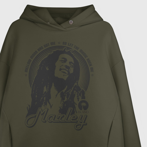 Женское худи Oversize хлопок Marley, цвет хаки - фото 3