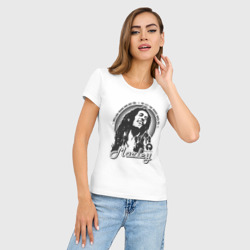 Женская футболка хлопок Slim Marley - фото 2
