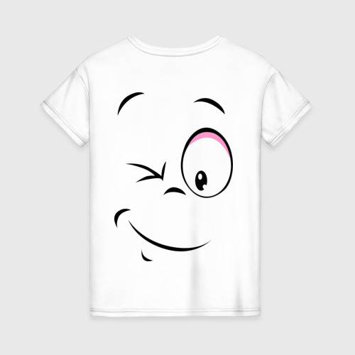 Женская футболка хлопок Позитив со всех сторон, цвет белый - фото 2