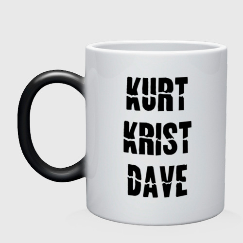 Кружка хамелеон Kurt Krist Dave, цвет белый + черный