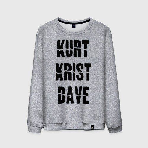 Мужской свитшот хлопок Kurt Krist Dave, цвет меланж