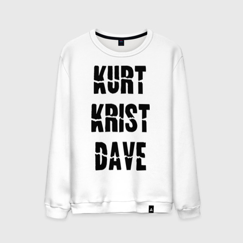 Мужской свитшот хлопок Kurt Krist Dave, цвет белый