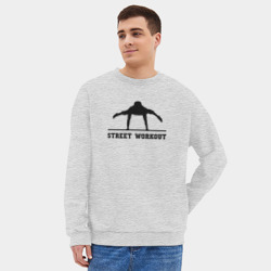 Мужской свитшот oversize без начеса хлопок Street workout v - фото 2