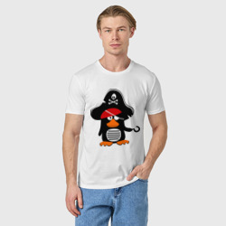 Мужская футболка хлопок Пингвин - тусовщик - фото 2