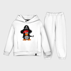 Детский костюм хлопок Oversize Пингвин - тусовщик