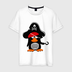 Мужская футболка хлопок Пингвин - тусовщик