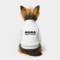 Свитшот для собак хлопок Мама решает кто папа - фото 2