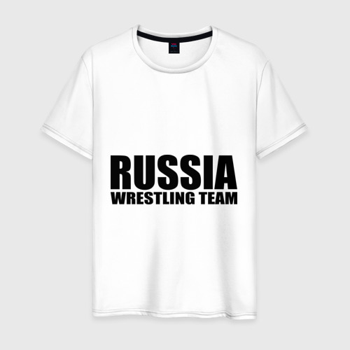 Мужская Футболка Александр Карелин: Russia wrestling team (хлопок)