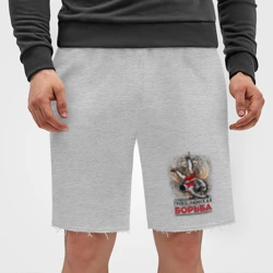 Мужские трикотажные шорты футер хлопок Классическая борьба - фото 2
