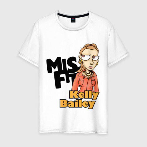 Мужская футболка хлопок Келли, цвет белый