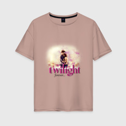 Женская футболка хлопок Oversize Twilight forever